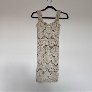 free people beige bodycon dress